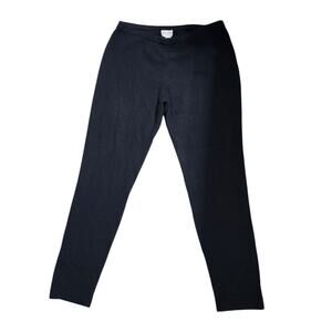 Vintage Sutton Studio Black Cashmere Large Pull On Leggings